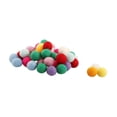 thumbnail image 2 of 100 bolas de fieltro de lana, accesorios para el cabello redondos multicolores, bolas de fieltro arcoíris hechas a mano para decoración del hogar. 2 centímetros, 2 of 9