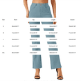thumbnail image 5 of MVRLSH Womens Yoga Pants Soft Petite Size Button Stretch Pull On Lightweight Work Dress Slacks With Storage Pockets Leggings for Women Running Gym and Workout Blue - XL, 5 of 7
