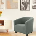 thumbnail image 7 of Chair Slipcover Stretch Barrel Chair Covers Printed Tub Chair Slipcovers Soft Spandex Armchair Cover Removable Couch Furniture Protector Arm Chair Cover For Li, Usupdd 2025 Chair Slipcover Stretch, 7 of 7