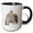 Black/White, variant on 3drose, Three Large Owls Detailed Vector in Art Nouveau Style, 11oz Magic Transforming Mug