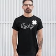 thumbnail image 3 of Tee Hunt Lucky Shamrock T-Shirt St. Patrick's Day Funny Holiday Men's Tee, Black, 4X-Large, 3 of 5