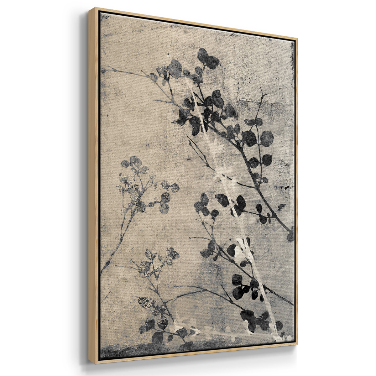 Boundless V Framed Premium Gallery Wrapped Canvas - Ready to Hang - 27 x 41 - Natural Wood Floating Frame