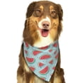 thumbnail image 6 of Rateoe Watermelon Drawing Dog Bandanas Washable Cotton Triangle Cat Scarfs ,Pet Scarf for Small Medium Large Dogs and Cats, 6 of 6