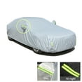 thumbnail image 3 of Leadwolf Car Covers for Automobiles All Weather Waterproof for Mercedes-Benz GLC-Class SUV Outdoor Full Cover Rain Sun UV Protection with Zipper Cotton, Length up to 191 " Silver, 3 of 9