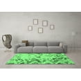 thumbnail image 3 of Ahgly Company Indoor Rectangle Abstract Emerald Green Modern Area Rugs, 7' x 9', 3 of 4
