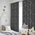 thumbnail image 5 of Blackout Kids Curtains,Black White Gothic Witch Skull Pattern Childrens Insulated Curtains Set Of 2,Bedroom Essentials,Toddler Room Decor 52x84in(132x213cm), 5 of 5