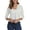 White, variant on Urban CoCo Women's 3/4 Sleeve Cropped Cardigan (Black, XL)