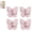 #b 4pcs, variant on Butterfly Rotating Adhesive Wall Hooks, Wings Adjustable 270°, Cute No-Drill 3-Prong Swivel Hangers, Heavy Duty Stick-on, Saving Hooks for Inner & Outer Corners, Bathroom, Entryway, Kitchen