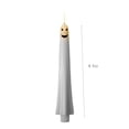 thumbnail image 4 of 2026 2PCS Halloween Ghost Themed Flameless Taper Candle with Remote Timer Battery-Operated White LED Candles with Spooky Ghost Faces, 4 of 7