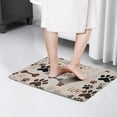 thumbnail image 4 of Paw Prints and Bones Flannel Non Slip Door Rugs,Washable Door Mats Indoor,Decorative Door Mats,Dirt-Resistant and Absorbent Doormat for Entrance,Bedroom,Kitchen,Bathroom,31.5x17in(80x43cm), 4 of 4