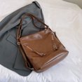 thumbnail image 4 of Bolso Hobo vintage de piel sintética, bolso de mano para uso diario, para mujeres y niñas, 4 of 9
