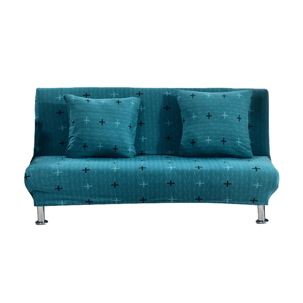 Large Elastic Sofa Bed Cover Foldable Sofa Cover without Armrest Double