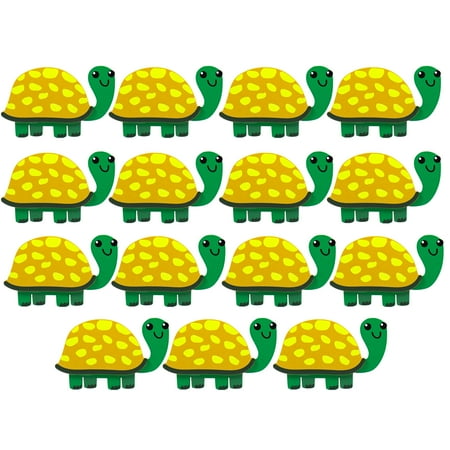 Hello Hobby Wood Turtle Shapes, 15 Pre-Painted Wooden Turtles
