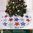 thumbnail image 6 of FMSHPON Independence Dayr Fourth of July Stars Xmas Christmas Tree Skirt Stand Mat for Holiday Party Decoration Indoor Outdoor 36 inches, 6 of 6
