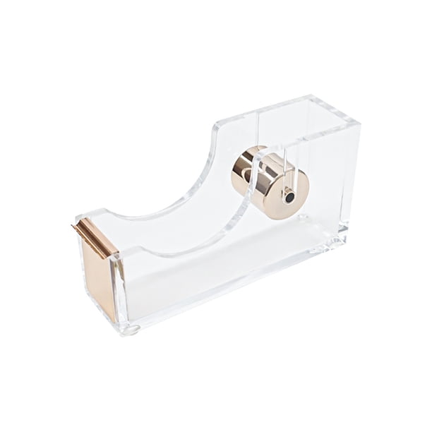 Cinta para Dispensador de Cinta con Base Antideslizante Y Rodillos Lisos Adecuados para Cortadores de Cinta Dentro de 25 Mm de Ancho, Oro Platado Rosas Oro