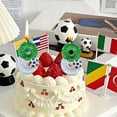 thumbnail image 4 of Soccer Birthday Candles, Football Number Cake Toppers with Glitter Design Easy Cake Decoration Feature, Sports Theme Party Supplies for Birthday Celebration Game Day Fans, 4 of 6