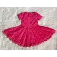 thumbnail image 3 of Bright Pink Lace Dress, 3 of 9