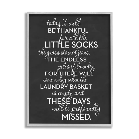 Stupell Industries Family Parenting Phrase Inspirational Painting Gray Framed Art Print Wall Art, 16 x 20