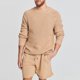 thumbnail image 1 of Mens Casual Large Size Crew Neck Long Sleeve Knit Jumper Pullover Sweater Tops, 1 of 6
