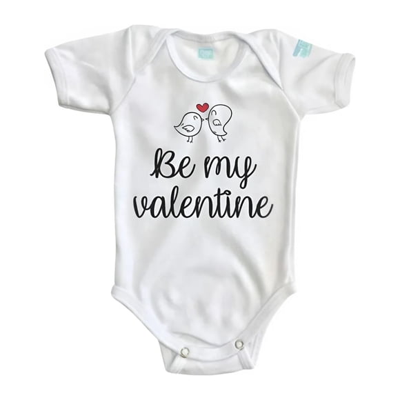 Pañalero Be My Valentine San Valentin Ropa Bebe Body Blanco