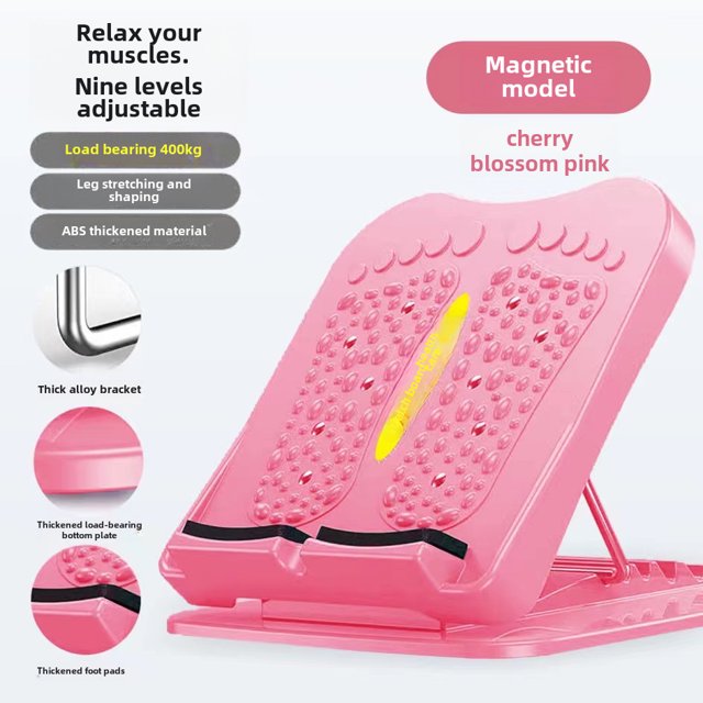 Manufacturer Direct Foldable Adjustable Leg Stretching Tool - Yoga Foot Pedal with Foot Pump for Blood Circulation, Durable Thickened Design, Magnetic Therapy Model for Enhanced Flexibility and