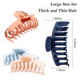thumbnail image 6 of Magicsky 10PCS Large Hair Claw Clips, Nonslip Matte Plastic/ Resin Hair Catch Teeth Clamp, 4.3 Inch Strong Hold Banana Keel Barrettes for Thick and Thin Hair-Fashion Accessories for Women Girls, 6 of 8
