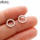 thumbnail image 1 of Mini pendientes de acero inoxidable para mujer, aretes simples en forma de U, estrella pequeña, corazón, cruz, flor, triángulo, oreja perforada, 1 of 2