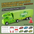 thumbnail image 1 of Juguete de estacionamiento de dinosaurio de gran tamaño, regalo de cumpleaños para niño, regalo del Día del Niño, pista de eyección, juguete de carreras, 1 of 5