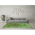 thumbnail image 3 of Ahgly Company Indoor Square Oriental Turquoise Blue Industrial Area Rugs, 8' Square, 3 of 4