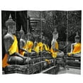 thumbnail image 7 of Oriental Furniture 6 ft. Tall Golden Buddhas Room Divider - 6 Panel, 7 of 7