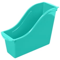 Storex Interlocking Book Bin, Small, 11-3/4 x 4-1/2 x 8-1/2 Inches, Teal