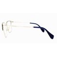 thumbnail image 3 of Brand New Miu Miu Women Authentic Eyeglasses MU 52OV UE6-101 Rx Blue Frame Italy, 3 of 6