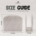 thumbnail image 3 of Radicaln Marble Napkin Holder 5.5 inch White Handmade Dining Table Napkins Holder - Simple Modern Home & Kitchen Paper Towel Holder Countertop For Home Décor, 3 of 7