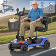 thumbnail image 2 of Segmart 4 Wheel Mobility Scooter for Seniors & Adults, Foldable Electric Mobility Scooter with 300W Motor, 9” All-Terrain Tires, 300 lbs Capacity, Indoor & Outdoor Use, 2 of 8