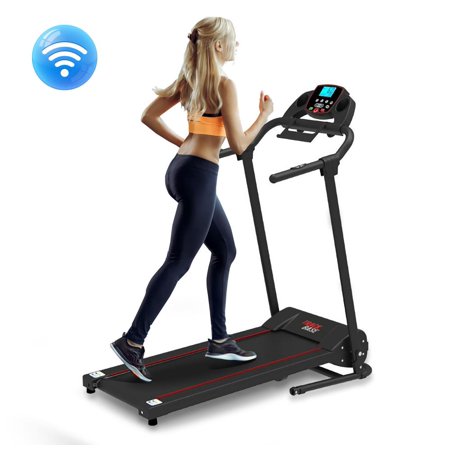 SereneLife SLFTRD18 - Track Base Smart Treadmill with Downloadable