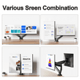 thumbnail image 5 of Dual Monitor Mount Stand for 13-32 inch Screens, 360° Heavy Duty Adjustable Arm Desk Mount with Tilt, Swivel, Rotation, Holds Up to 22lbs per Monitor Arm, 5 of 7