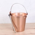 thumbnail image 6 of GOOHOCHY Ice Bucket Galvanized Metal 1Pcs 5.5x5.5x5.1in, 6 of 9