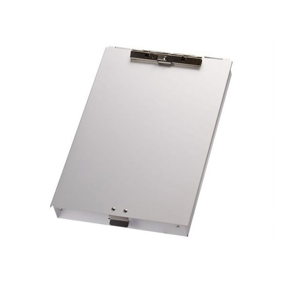 Officemate - Storage clipboard - 2 compartments - for  - capacity: 50 sheets - silver