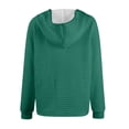 thumbnail image 4 of Comdrip Waffle Hoodie Women, Tops Pullover Women Casual Button Autumn Solid Winter Hoodie Women's Blouse Womens Hoodies Mint Green 2XL, 4 of 5