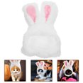 thumbnail image 3 of 1Set Plush White Pet Hat Bunny Ears Shape for Cats Small Dogs Cute Design Photo Prop Costume Accessory Easter, 3 of 8
