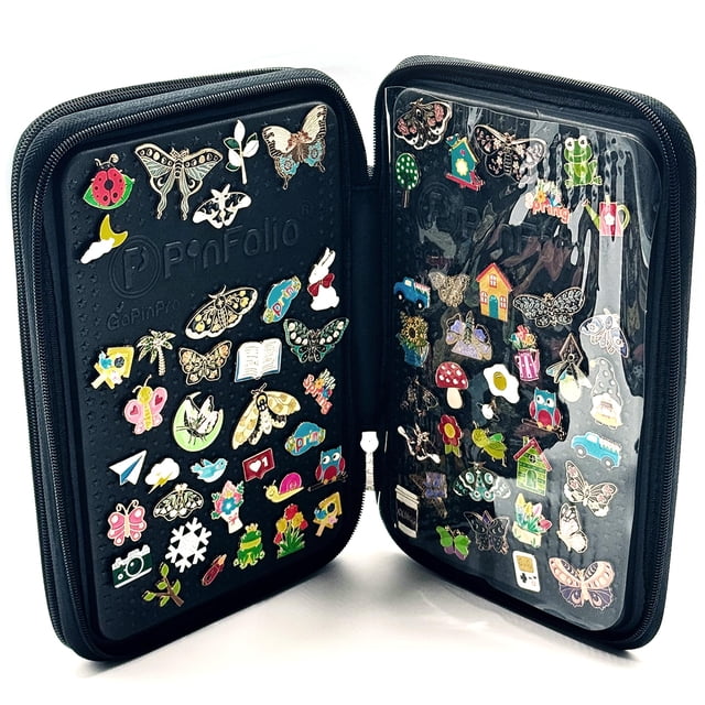 Bolsa expositora para pins PinFolio Show, capacidad para 150 pins de 1 pulgada