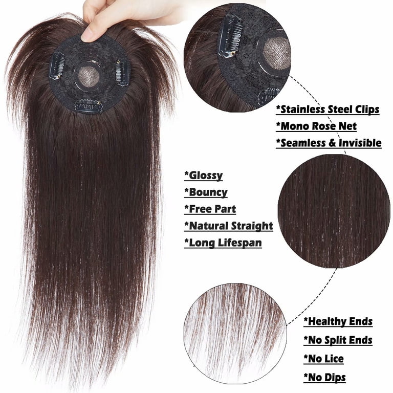 Benehair Clip In Hairpiece 100% Remy Human Hair Extensions  display picture 1