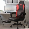 thumbnail image 2 of Waleaf Heavy Duty Gaming Chair with Footrest, Big and Tall Video Gaming Chair for Adults, Unique Lumbar Support and Linkage Armrest, Racing Style Game Chair, 2 of 8