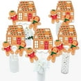 thumbnail image 2 of Big Dot of Happiness Gingerbread Christmas - Gingerbread Man Holiday Party Centerpiece Sticks - Table Toppers - Set of 15, 2 of 7