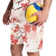 thumbnail image 5 of Hawaiian Shirt for Men, Mens 2 Piece Outfits, Mens Beach Outfit, Pink Beautiful Peach Blossom Spring, Men Summer Outfits, 5 of 6
