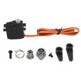 thumbnail image 1 of Micro Servo de Metal para coche RC, Micro Servo de engranaje de Metal estable resistente al agua de bajo ruido con brazo Servo amortiguador de 25T para coches RC, Color Titanio, 1 of 10