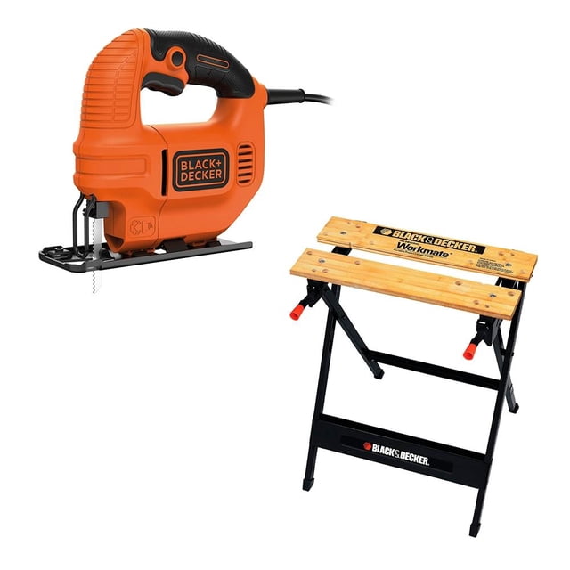 Combo Sierra Caladora Black & Decker más Mesa de Trabajo Multipropósitos