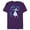 Purple, variant on Disney Sleeping Beauty Princess Aurora Blue Flowers T-Shirt- Short Sleeve Blended T-Shirt for Adults - Customized-Purple