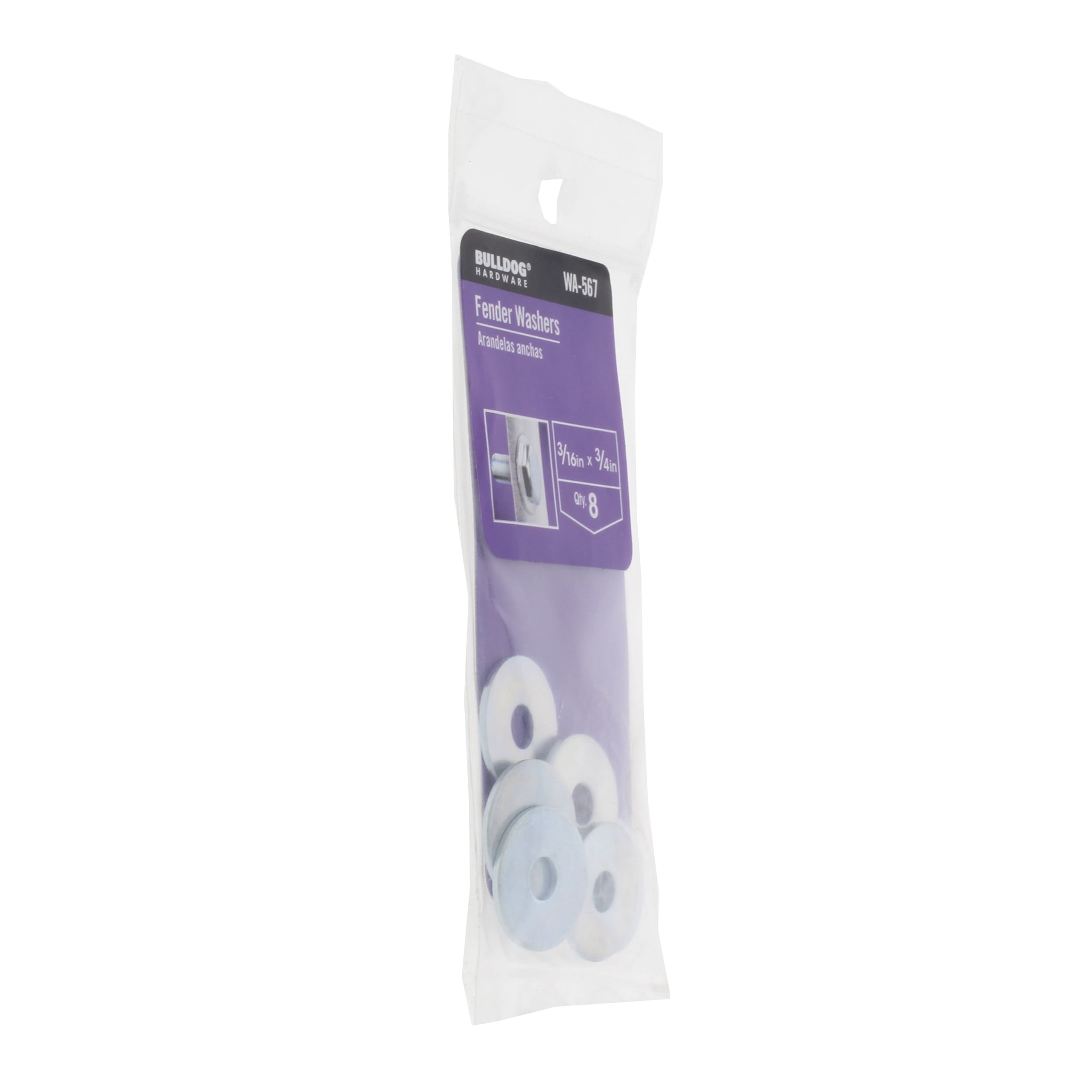 Bulldog Hardware 3/16 in. x 3/4 in. Fender Washer, Zinc Plated Steel (8 Pack)