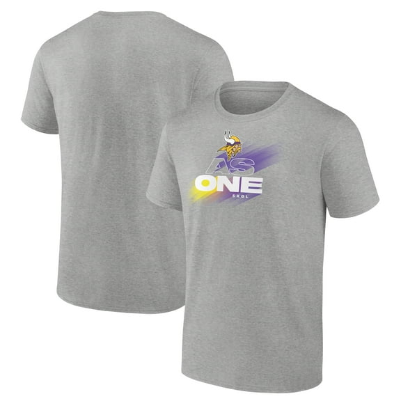 Men's  Heather Gray Minnesota Vikings As One Skol T-Shirt